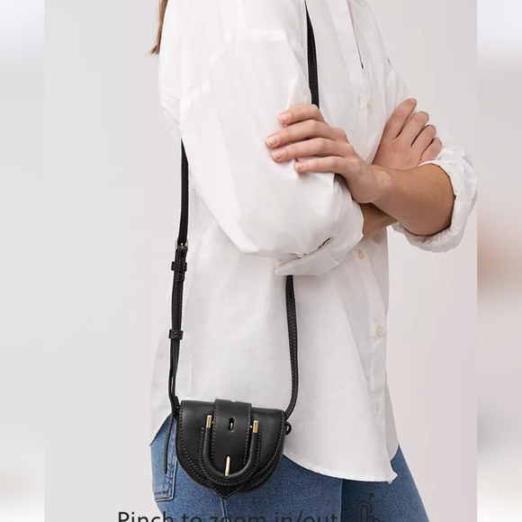 Fossil Elegant Black‎ Leather Women's MINI Bag. - Picture 15 of 15